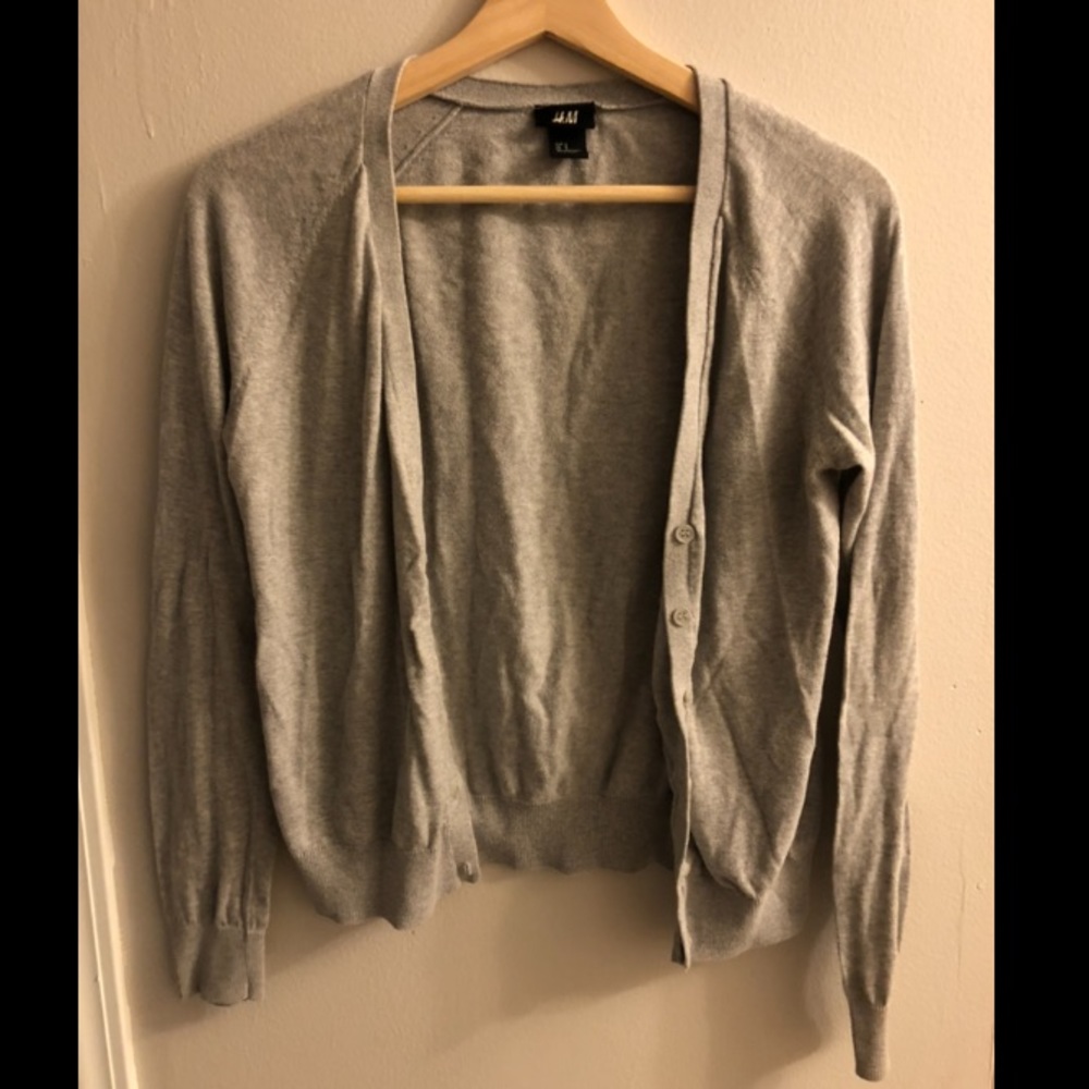 Grey cardigan